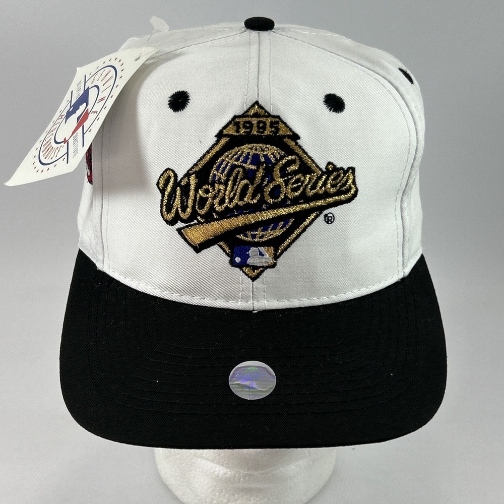 Vintage Cleveland Indians Hat Cap Snap Back Logo 7 1995 World Series Deadstock